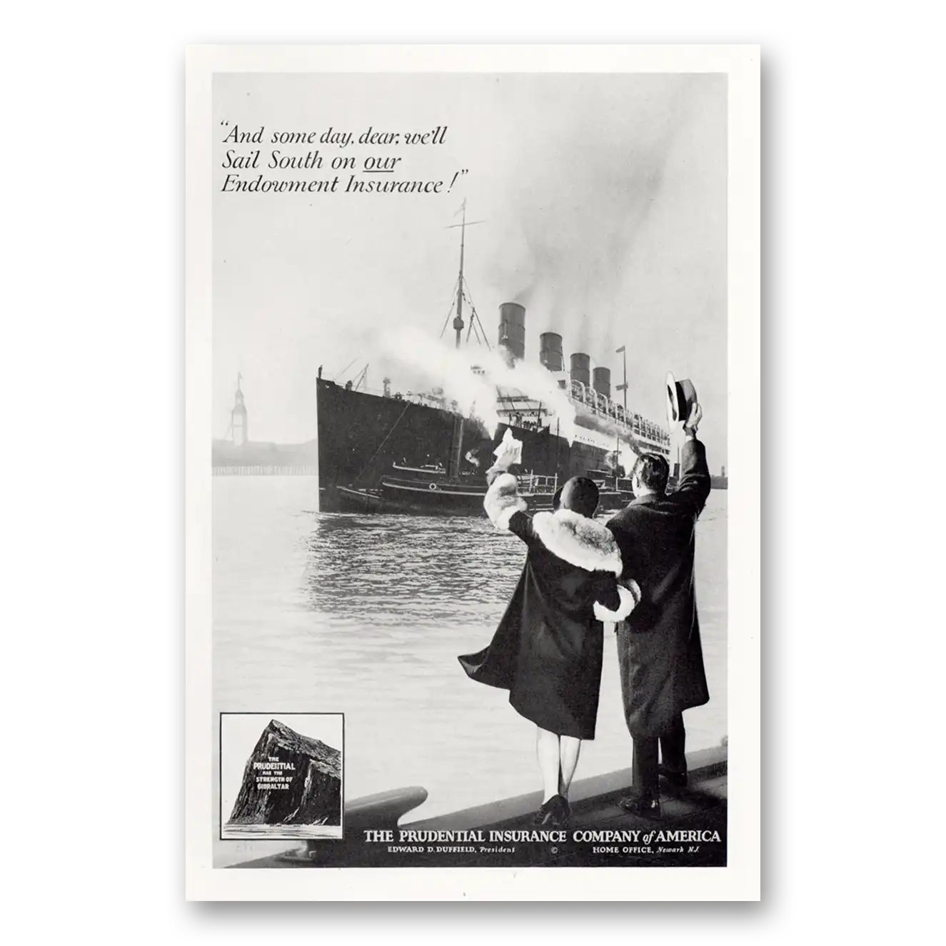 1929 Prudential Insurance Some Day Dear Vintage Magazine Print Ad