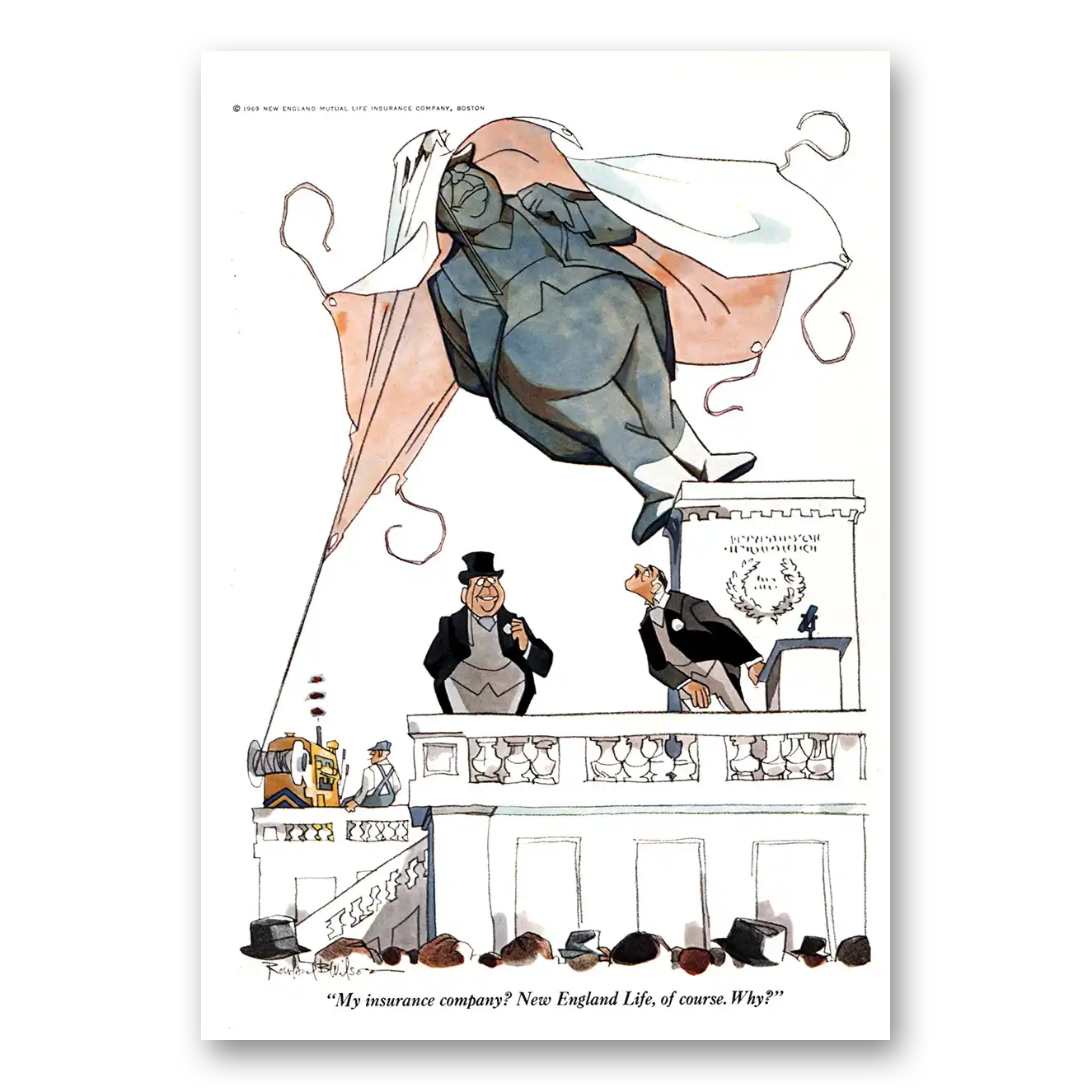 1969 New England Mutual Life Insurance My Insurance Company Vintage Magazine Print Ad