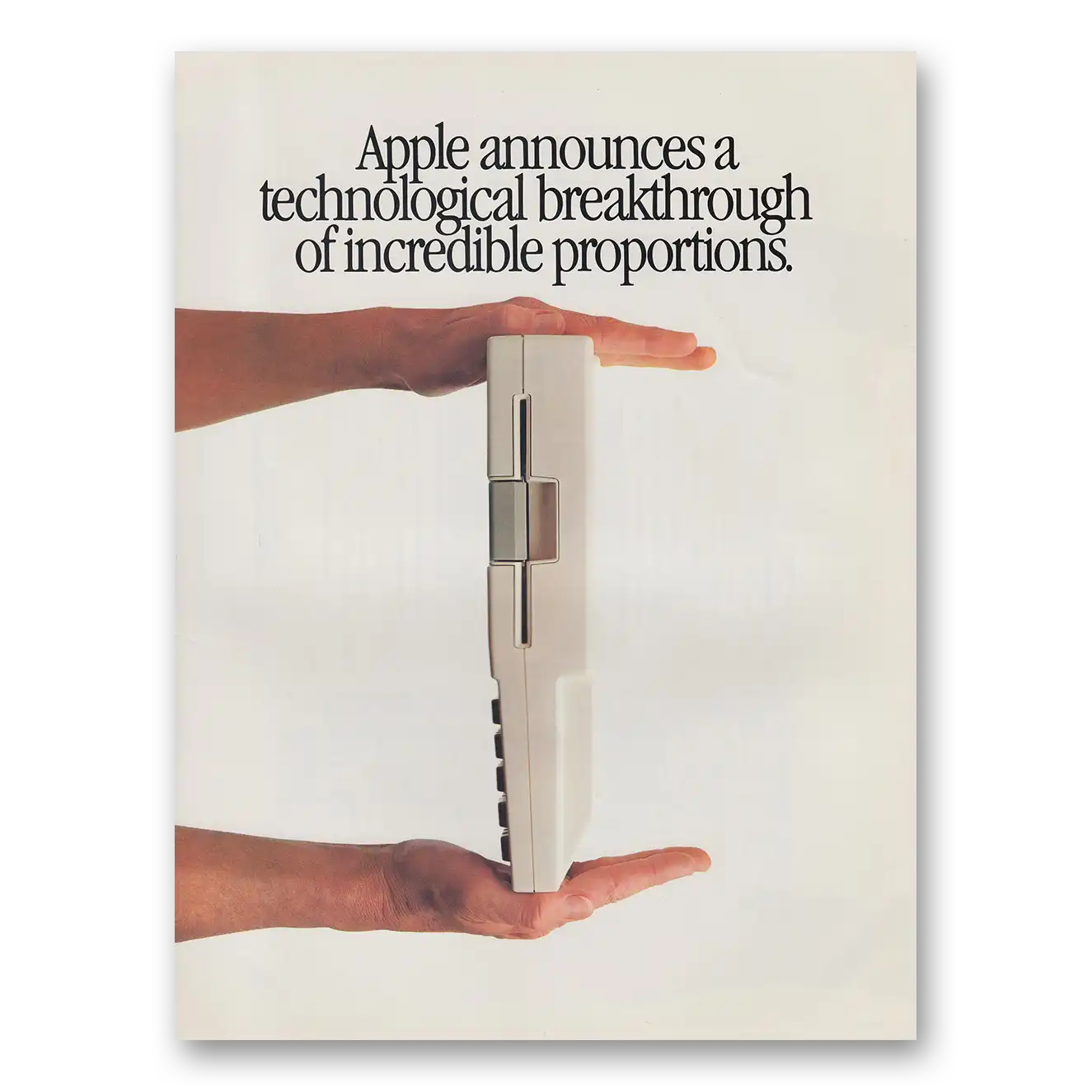 1984 Apple Computer Technological Breakthrough of Incredible Proportions Vintage Magazine Print Ad