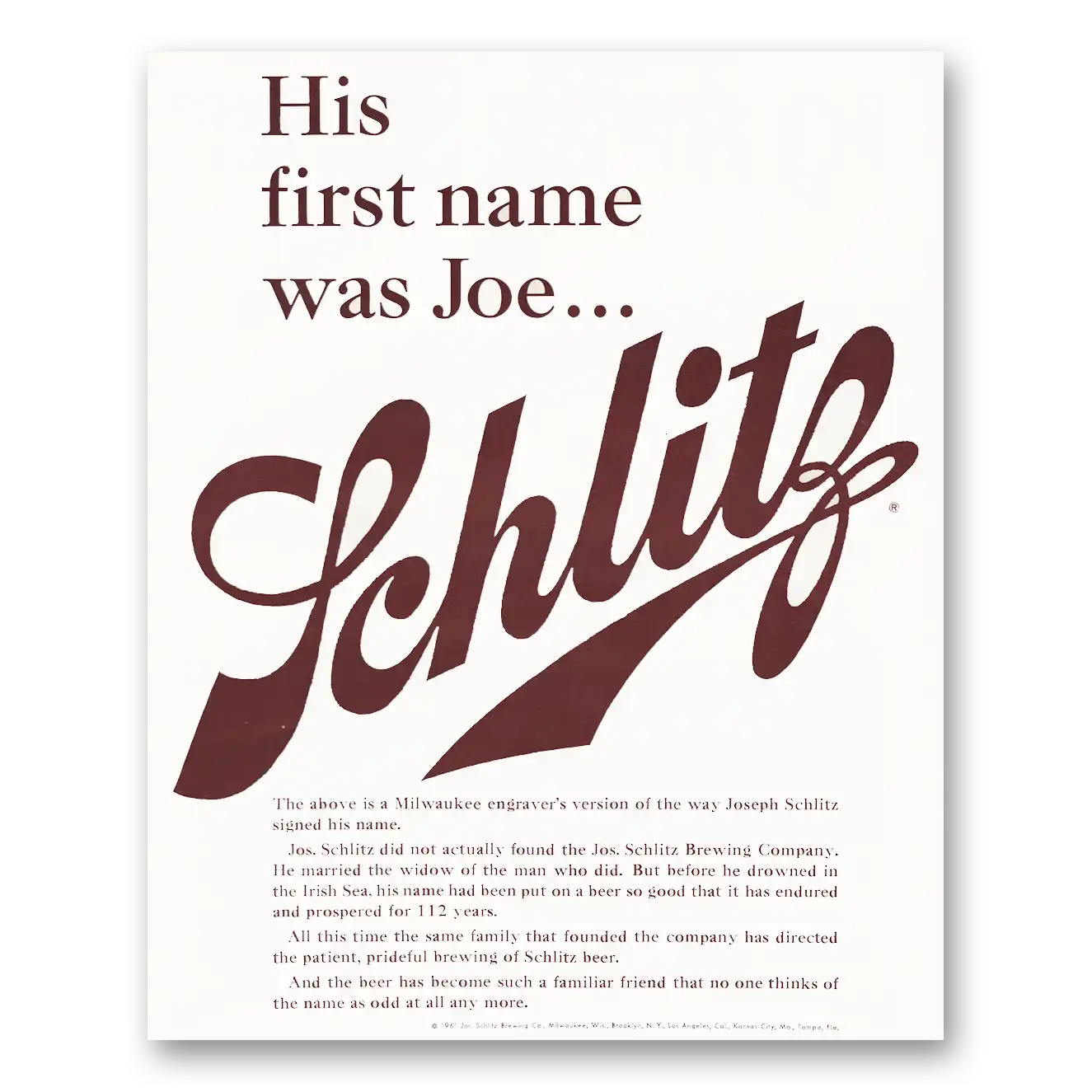 Schlitz Beer