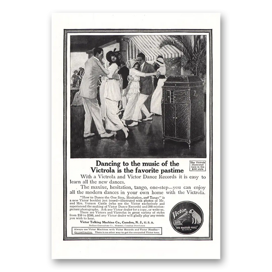 1914 Victrola Dancing To the Music Vintage Magazine Print Ad