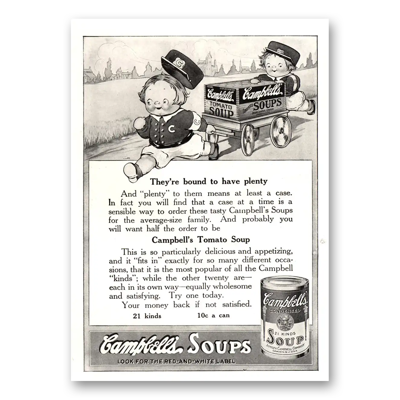 1915 Campbells Tomato Soup Bound To Have Plenty Vintage Magazine Print Ad