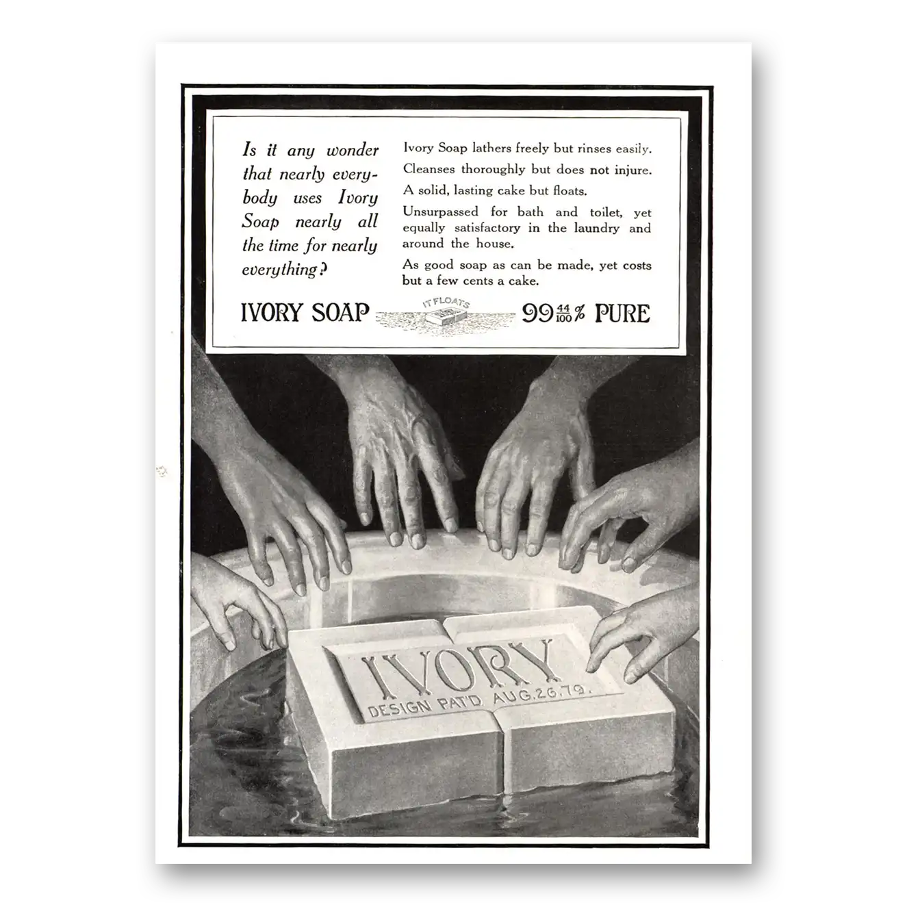 1915 Ivory Soap Any Wonder Vintage Magazine Print Ad