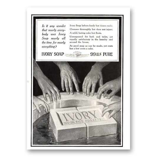 1915 Ivory Soap Any Wonder Vintage Magazine Print Ad