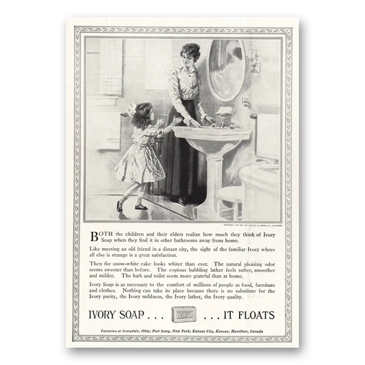 1916 Ivory Soap Both Children and Their Elders Vintage Magazine Print Ad