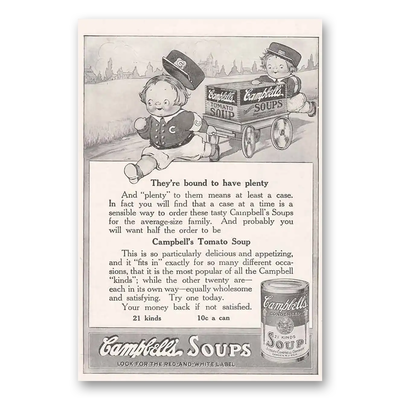 1918 Campbells Tomato Soup Bound To Have Plenty Vintage Magazine Print Ad