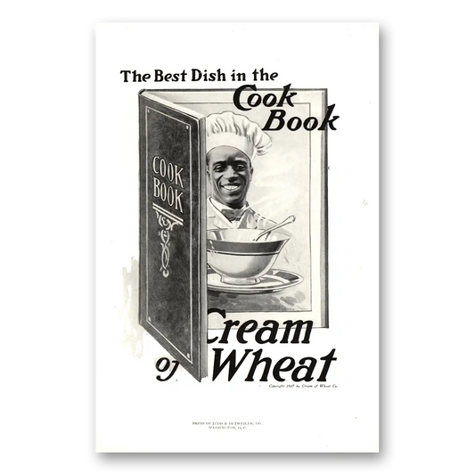 1918 Cream of Wheat Best Dish In the Cook Book Vintage Magazine Print Ad