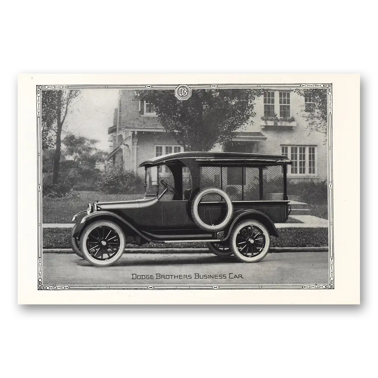 1919 Dodge Business Car Business Car Sedan Vintage Magazine Print Ad