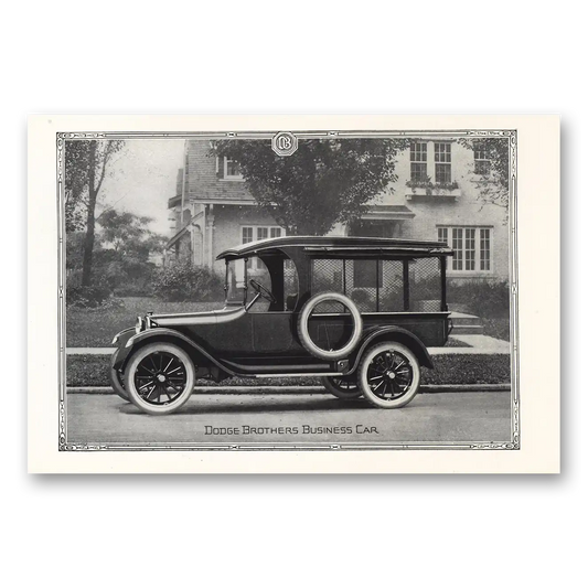 1919 Dodge Business Car Business Car Sedan Vintage Magazine Print Ad