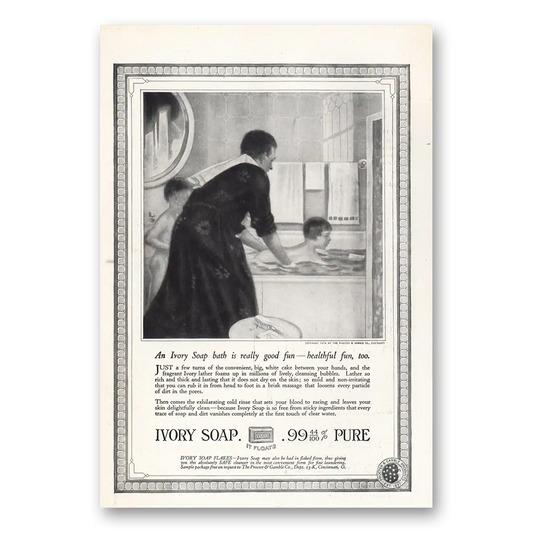 1919 Ivory Soap Really Good Fun Healthful Fun Vintage Magazine Print Ad