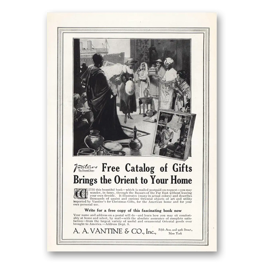 1919 A A Vantine Brings the Orient To Your Home Vintage Magazine Print Ad