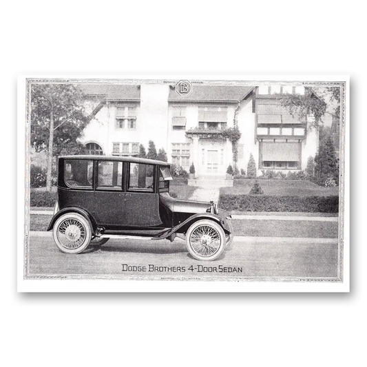 1920 Dodge Sedan 4 Door Sedan Vintage Magazine Print Ad