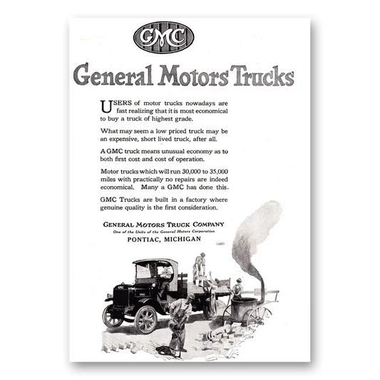 1920 GMC Trucks Users of Motor Trucks Nowadays Vintage Magazine Print Ad