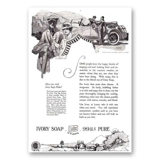 1920 Ivory Soap Happy Faculty of Keeping Cool Vintage Magazine Print Ad