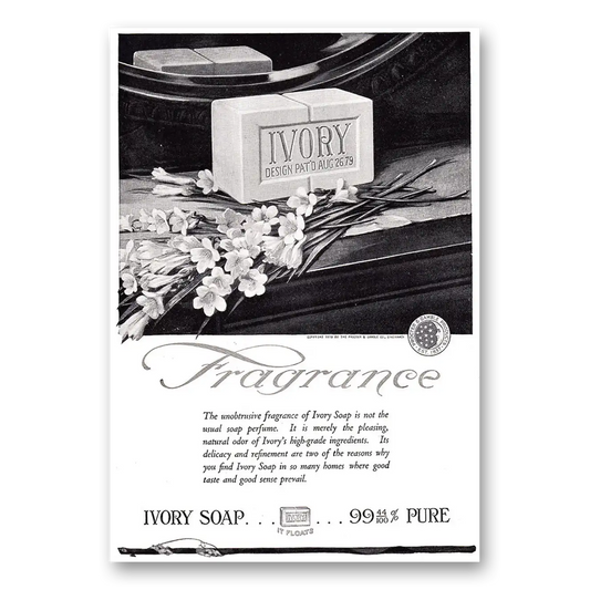 1920 Ivory Soap Unobtrusive Fragrance Vintage Magazine Print Ad