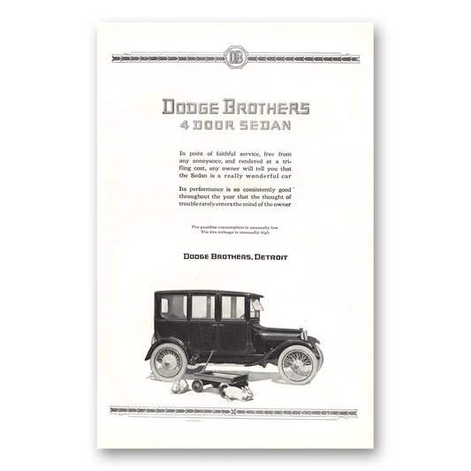 1921 Dodge Sedan Sedan Wagon Vintage Magazine Print Ad