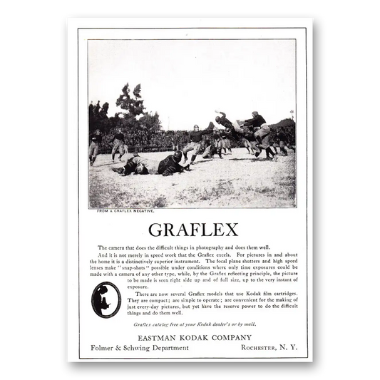 1921 Graflex Cameras That Does the Difficult Things Vintage Magazine Print Ad