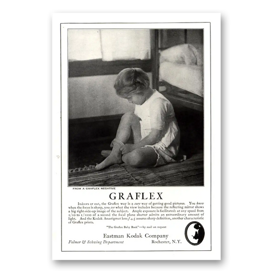 1922 Graflex Cameras Sure Way of Getting Good Pictures Vintage Magazine Print Ad