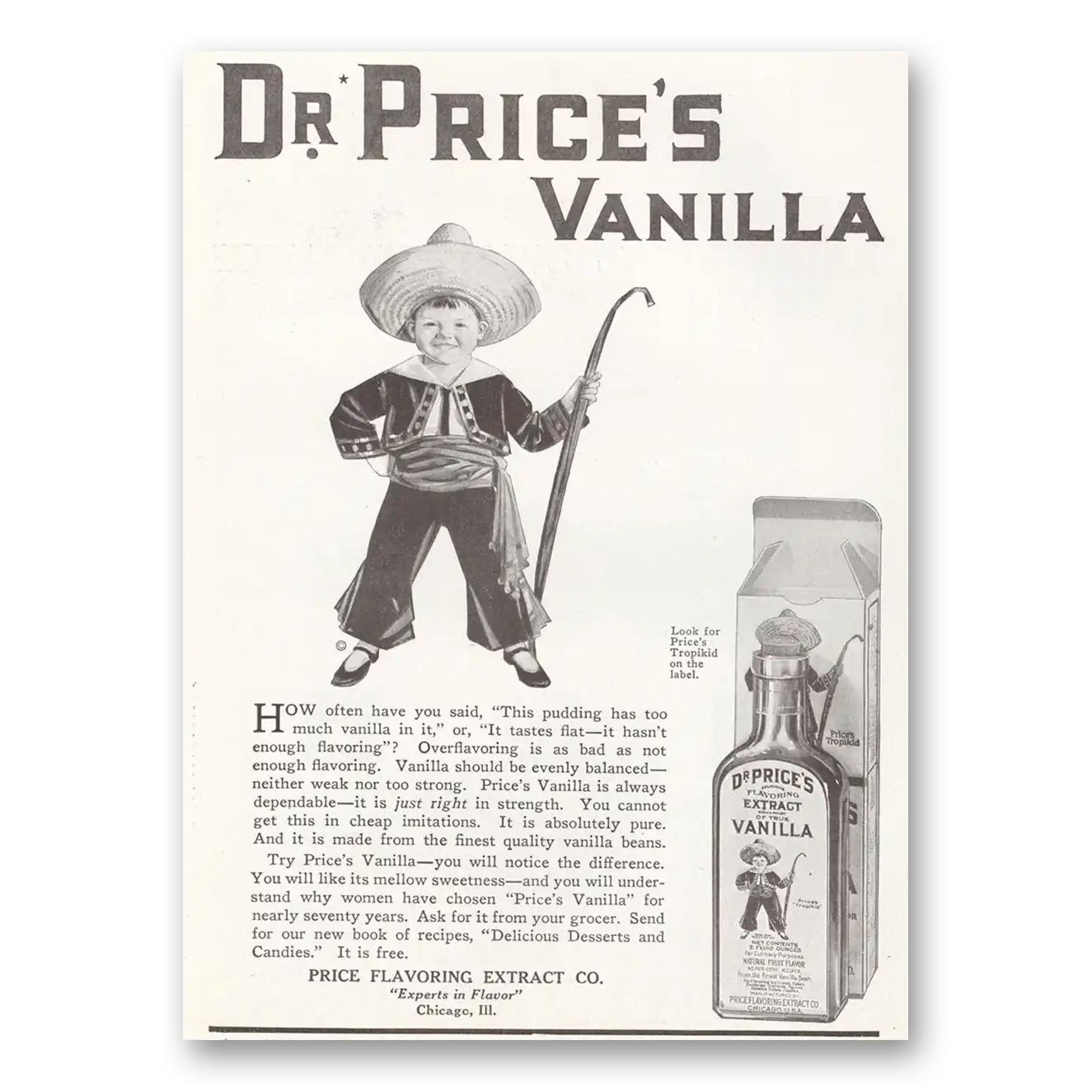 1922 Price Flavoring Extract Dr Prices Vanilla How Often Have You Said Vintage Magazine Print Ad