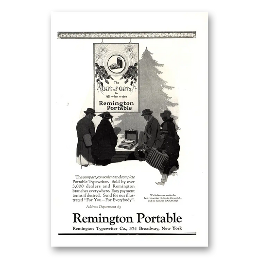 1923 Remington Typewriter Gift of Gifts Vintage Magazine Print Ad