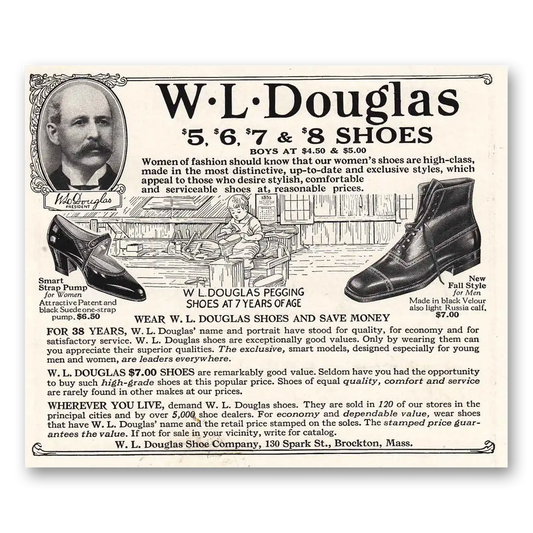 1924 Douglas Shoes Women of Fashion Should Know Vintage Magazine Print Ad