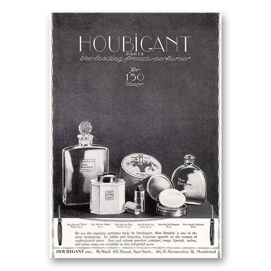 1924 Houbigant Perfumes Paris Perfume Exquisite Perfumes Vintage Magazine Print Ad