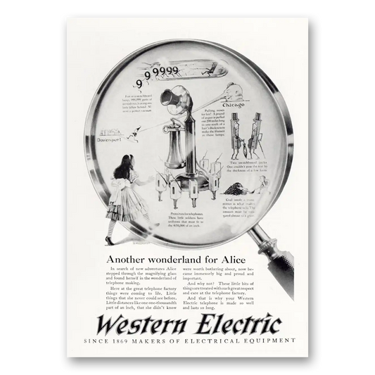 1925 Western Electric Another Wonderland for Alice Vintage Magazine Print Ad