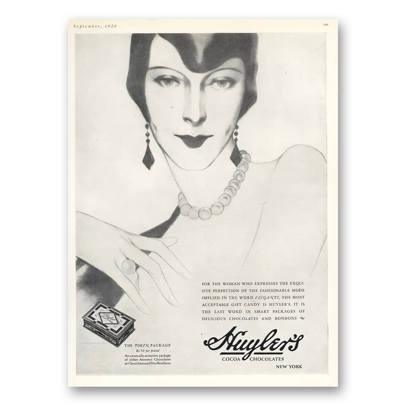 1926 Huylers Candy Chocolates Woman Expresses Exquisite Perfection Vintage Magazine Print Ad