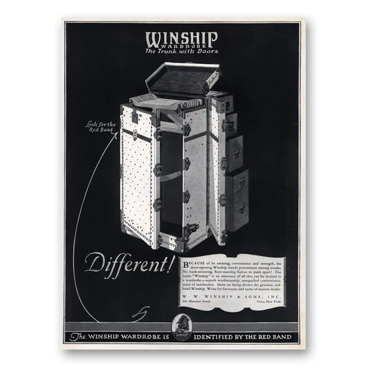 1926 Winship Luggage Different Amazing Convenience Vintage Magazine Print Ad