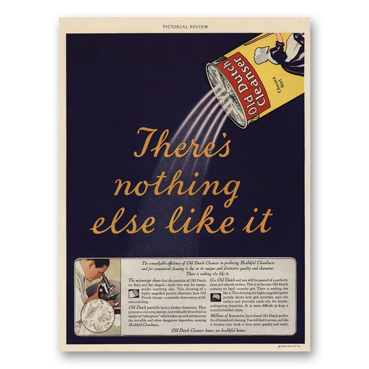 1929 Old Dutch Cleanser Theres Nothing Like It Vintage Magazine Print Ad