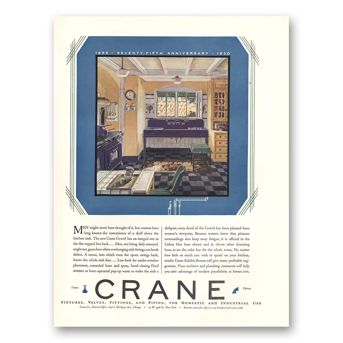 1930 Crane Men Might Never Have Thought of It Vintage Magazine Print Ad