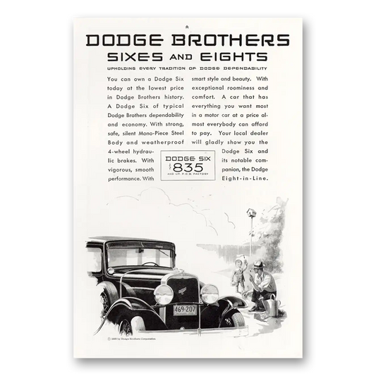 1930 Dodge Eight Upholding Every Tradition Vintage Magazine Print Ad