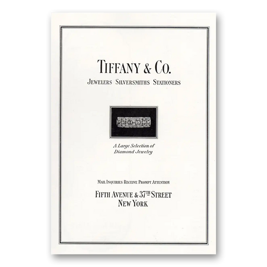 1931 Tiffany & Co Large Selection of Diamond Jewelry Vintage Magazine Print Ad