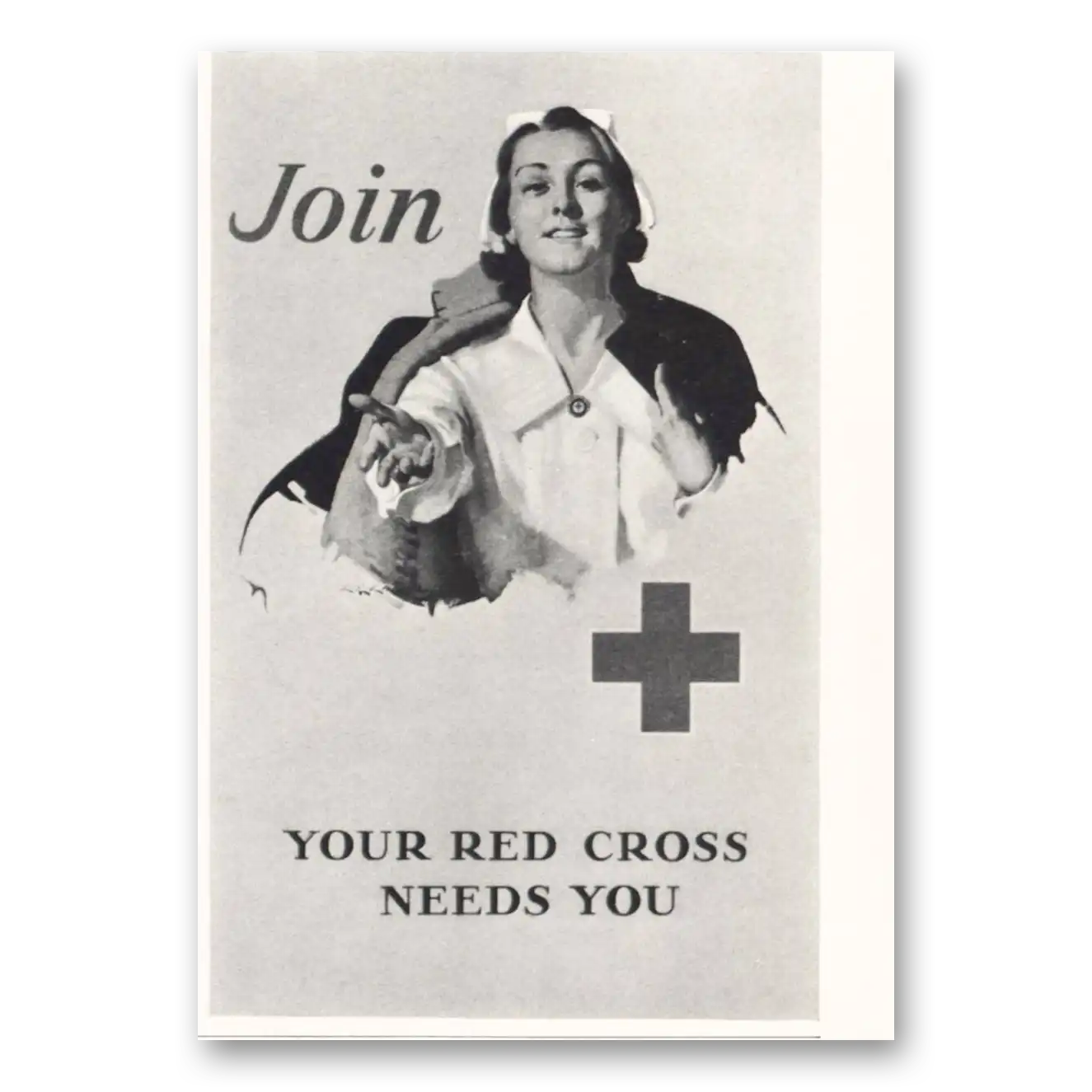 1932 American Red Cross Your Red Cross Needs You Vintage Magazine Print Ad