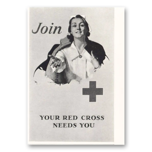 1932 American Red Cross Your Red Cross Needs You Vintage Magazine Print Ad