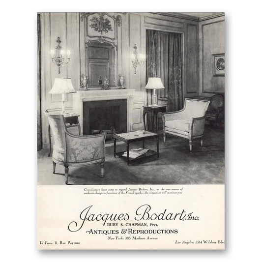 1933 Jacques Bodart Connoisseurs Have Come to Regard Vintage Magazine Print Ad