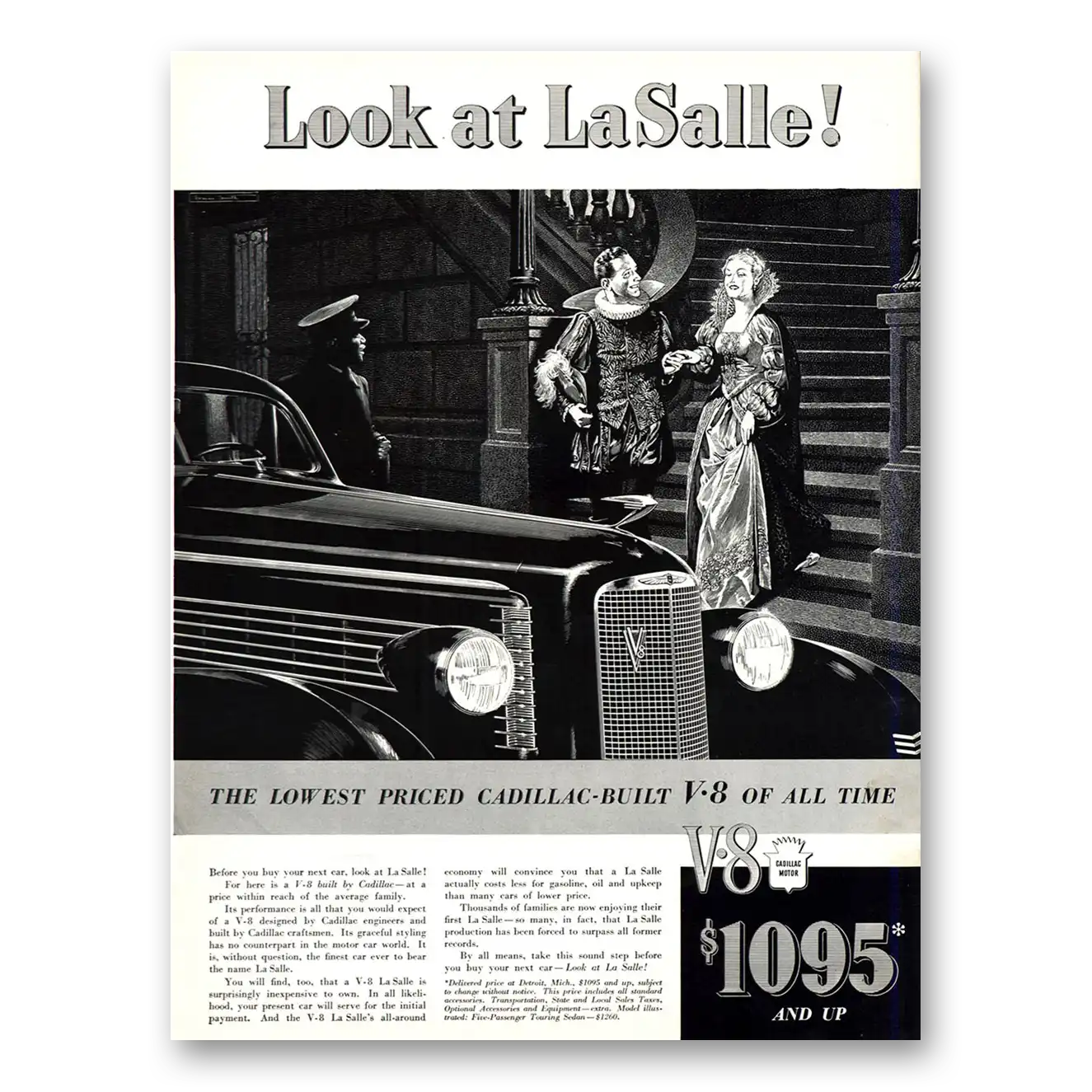 1937 Cadillac LaSalle Before You Buy Your Next Car Vintage Magazine Print Ad