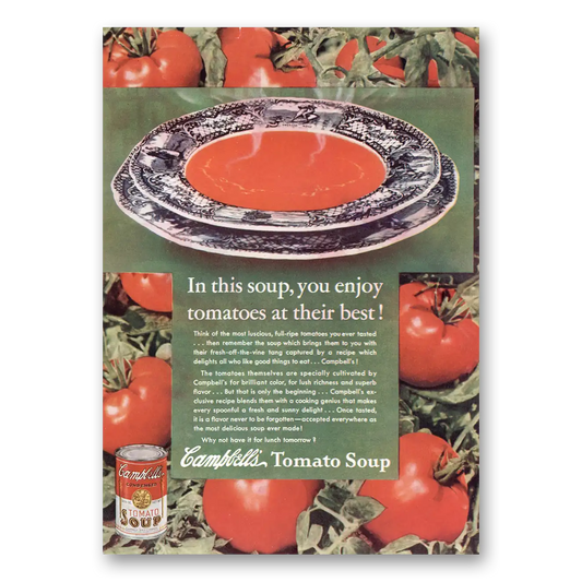 1937 Campbells Tomato Soup Enjoy Tomatoes At Their Best Vintage Magazine Print Ad