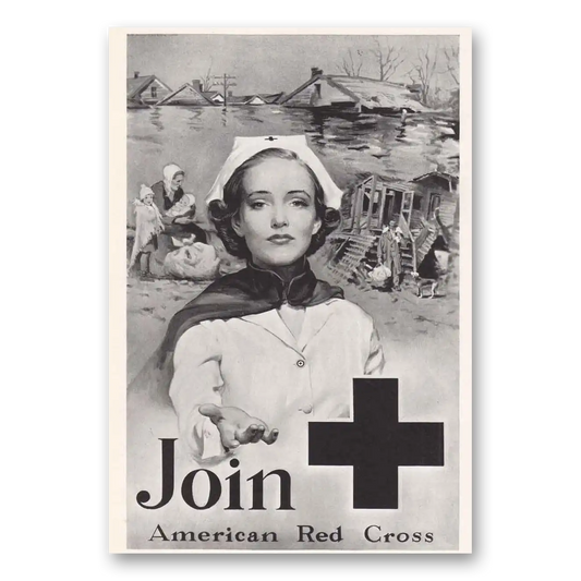 1939 American Red Cross Join Nurse Vintage Magazine Print Ad