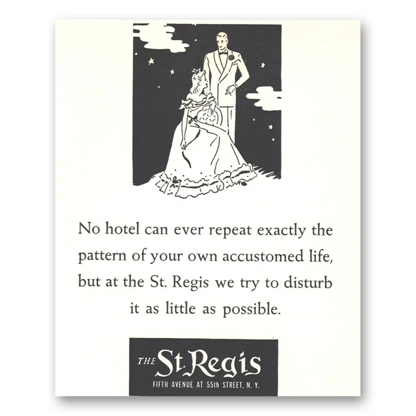 1939 St Regis Hotels No Hotel Can Ever Repeat Vintage Magazine Print Ad