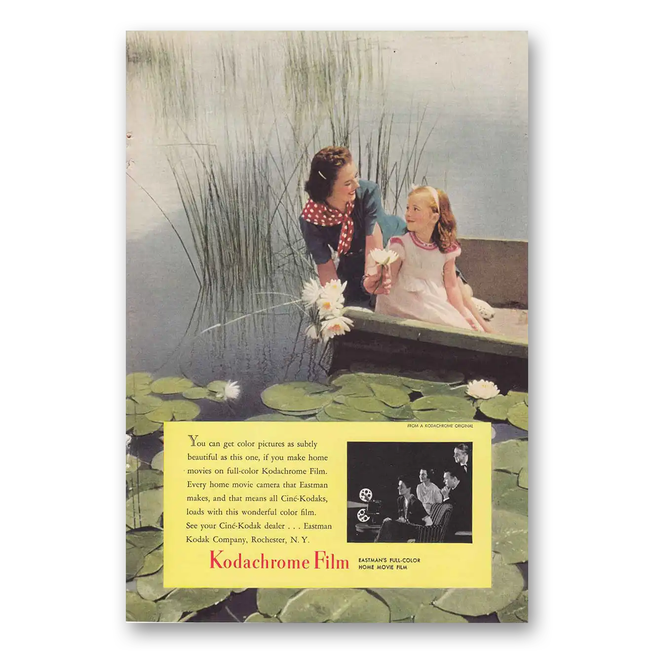 1940 Kodachrome Film Pictures as Subtly Beautiful Vintage Magazine Print Ad