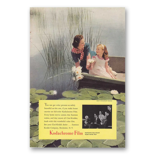 1940 Kodachrome Film Pictures as Subtly Beautiful Vintage Magazine Print Ad