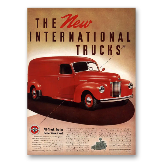 1941 International Trucks All Truck Trucks Vintage Magazine Print Ad