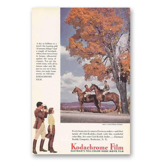 1941 Kodachrome Film Sky as Brilliant As a Jewel Vintage Magazine Print Ad