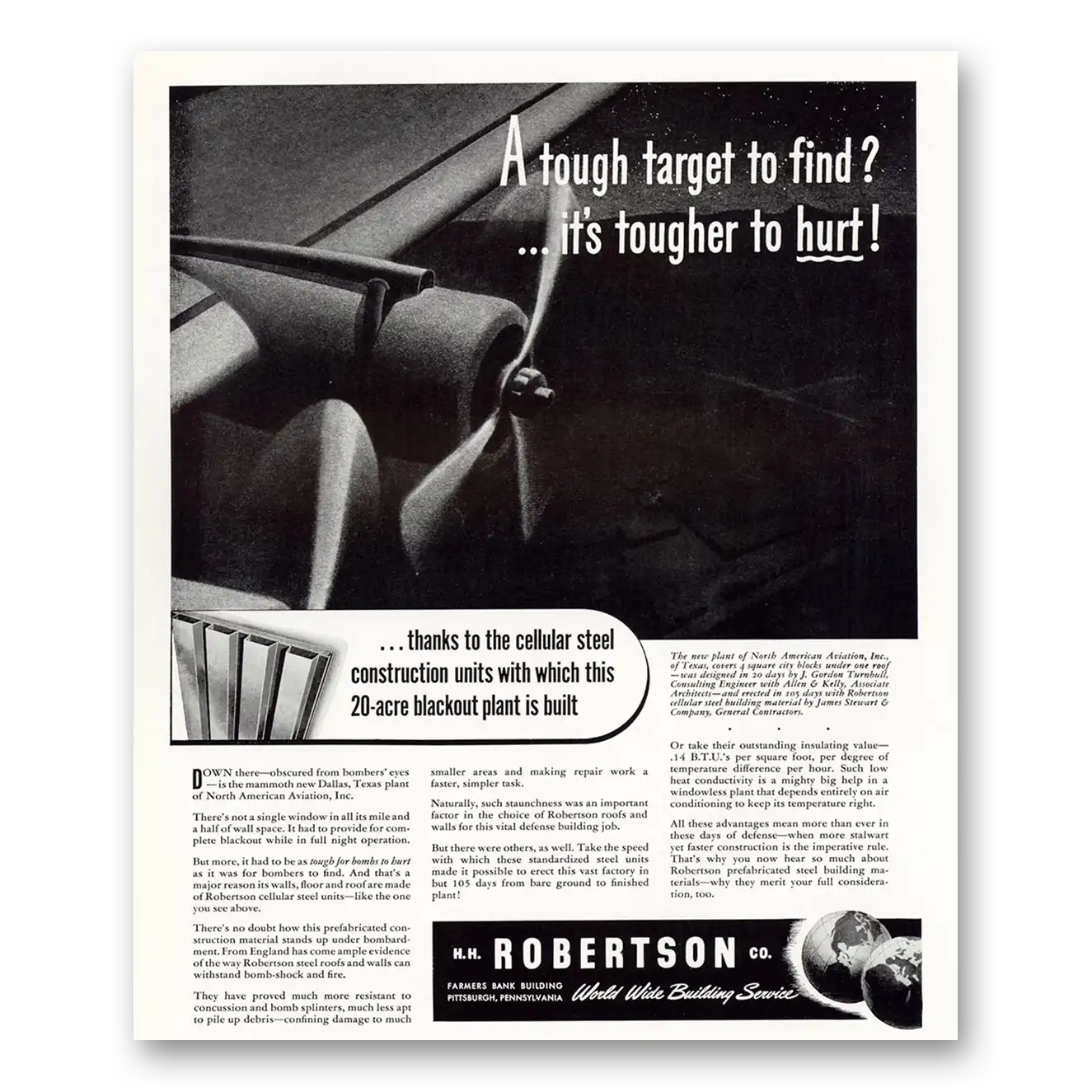 1941 H H Robertson Tough Target to Find Vintage Magazine Print Ad