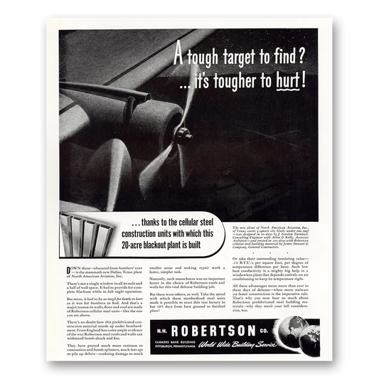 1941 H H Robertson Tough Target to Find Vintage Magazine Print Ad