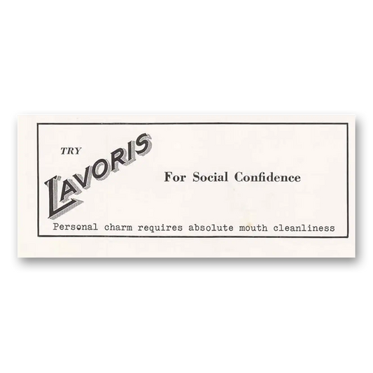 1942 Lavoris For Social Confidence Vintage Magazine Print Ad