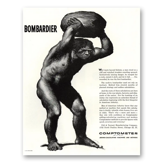 1944 Comptometer Adding Calculating Machines Adding Machines Bombardier Vintage Magazine Print Ad