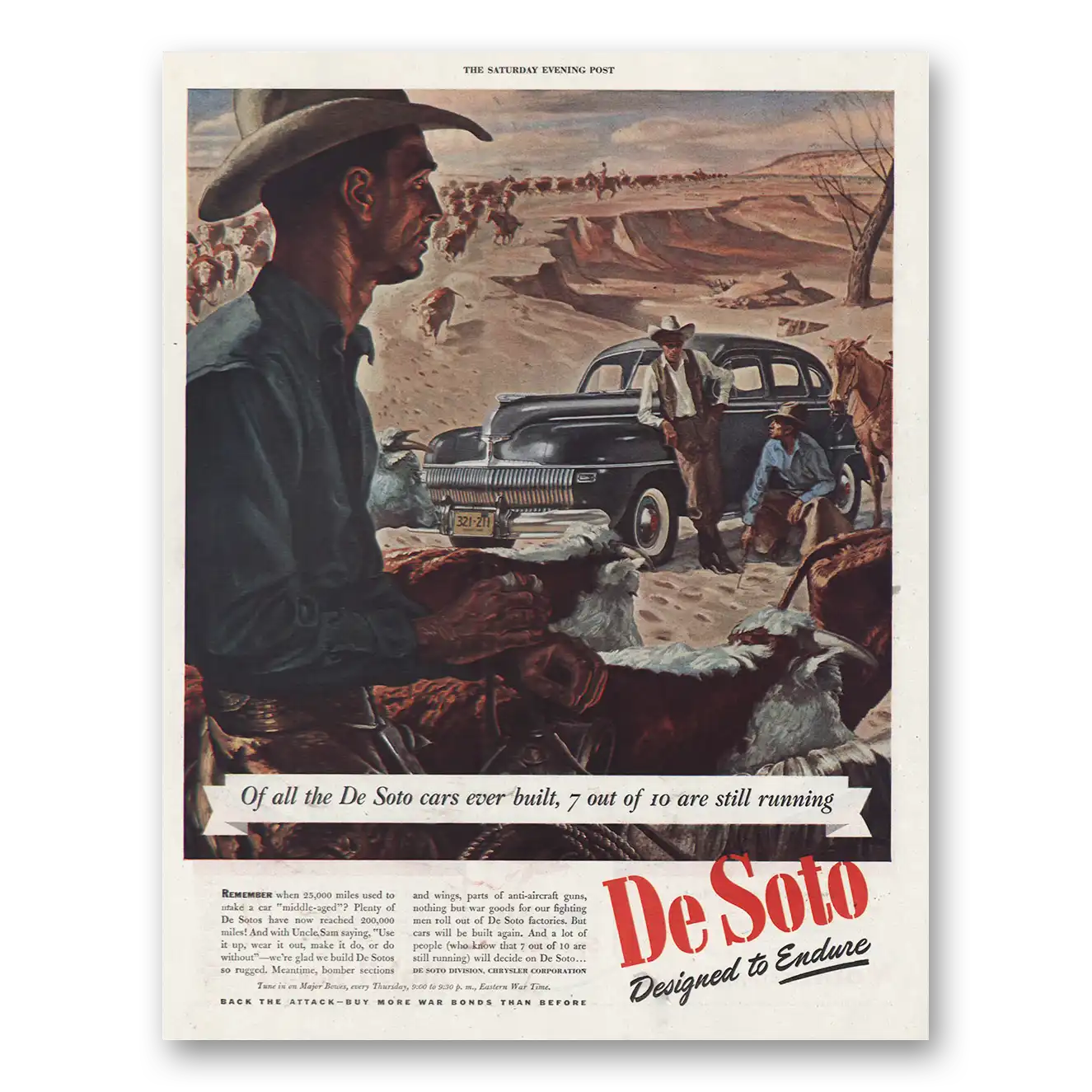 1944 DeSoto Of All the DeSoto Cars Ever Built Vintage Magazine Print Ad