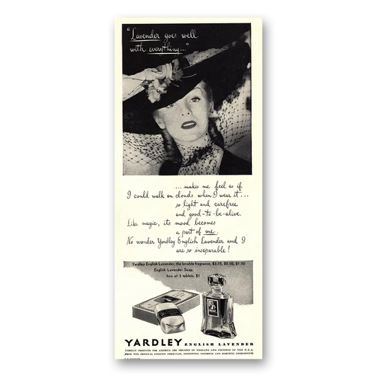 1944 English Lavender Lavender Goes Well With Everything Vintage Magazine Print Ad